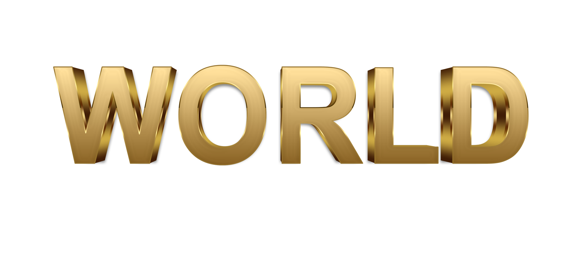 World word png, World png, word World gold text typography PNG images World png transparent background